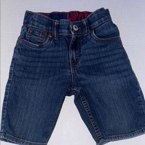Levi's Kids Dark Blue Denim Shorts